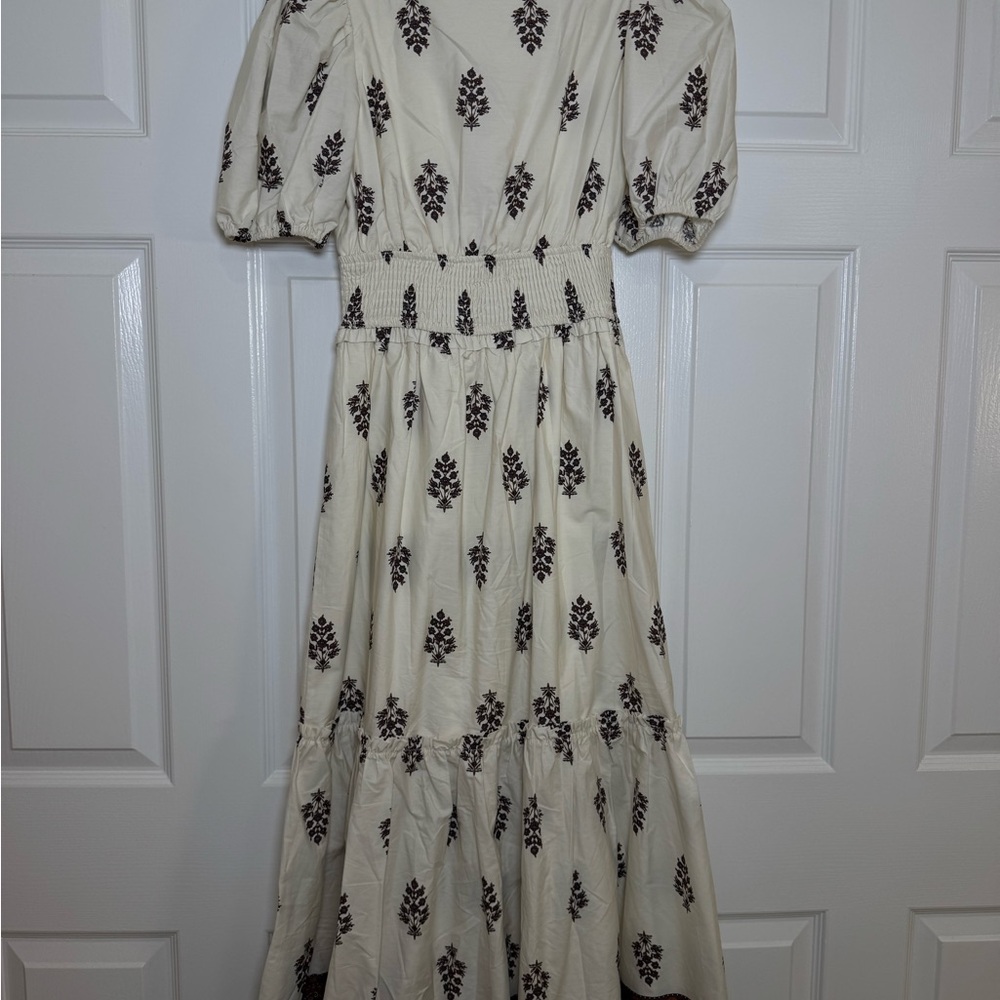 Smocked Puff Sleeve Maxi Dress - Picture 7 of 7